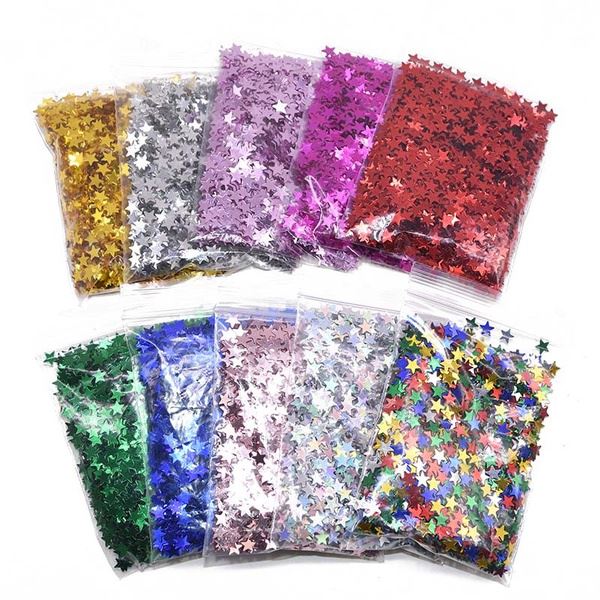 Espolvorear estrella confeti estrella glitter lentejuelas