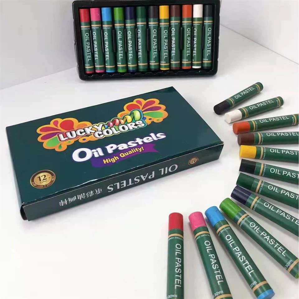12 Color Heavy Color Oil Pastels Crayons Washable Soft Oil Pastels suppliers
